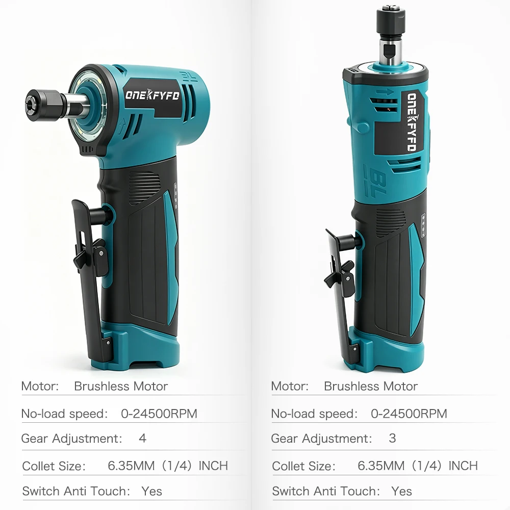 12v Brushless Angle Grinder Electric Grinder Small Handheld Electric Grinder Jade Grinding Polishing Cutting Engraving Tool
