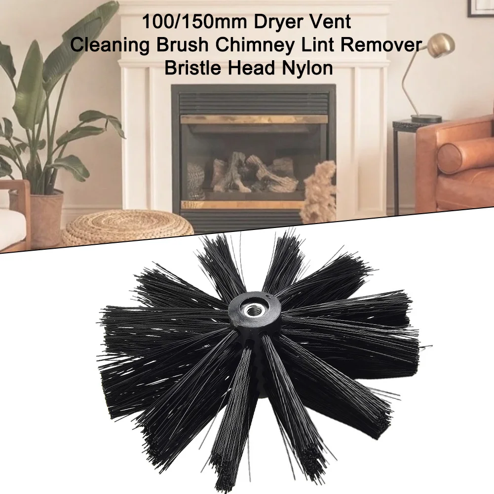 100mm /150mmChimney Brush Rotary Chimney Brush Nylon Dryer Vent Cleaning Brush Chimney Dust Remover Household Cleaning Tools