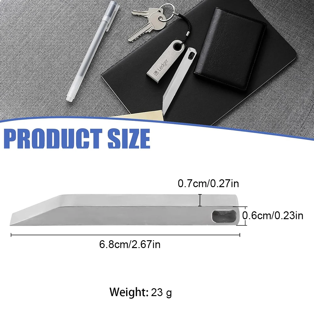 Edc Pry Bar, Edc Keychain Tool, Heavy Duty Stainless Steel Keychain Pocket Pry Bar for Everyday Carry and Outdoor Activities - M