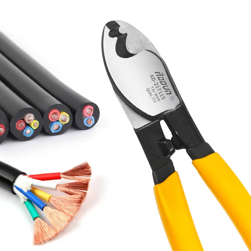 BAIHU 6/8/10 inch Insulated Cable Cutter Electrician Professional Pliers Shock Wire Stripper Pliers Cable Scissors Hand Tools