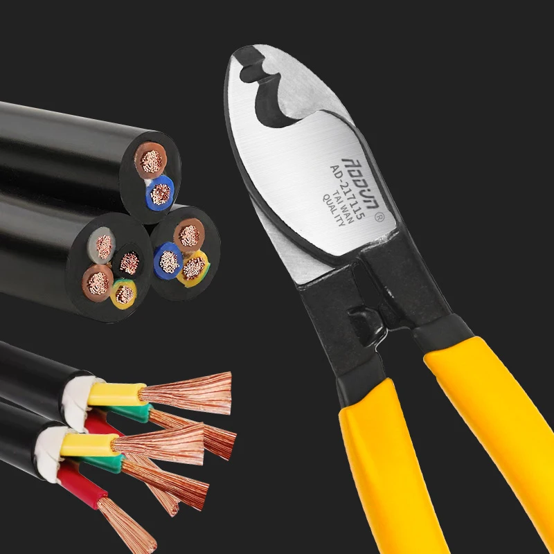 BAIHU 6/8/10 inch Insulated Cable Cutter Electrician Professional Pliers Shock Wire Stripper Pliers Cable Scissors Hand Tools