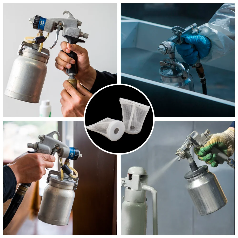 10/20Pcs Spray Gun Filters Disposable Gravity Feed Paint Strainer Nylon Gravity Type Feed Spray Gun Filters for Most Spray Gun