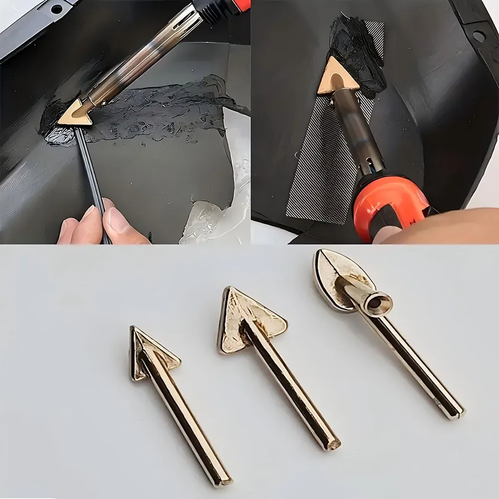3PCS Welding Replacement Tip, Durable Soldering Iron Accessories, Electric Soldering Iron Tip, Plastic Welding Rod Heating