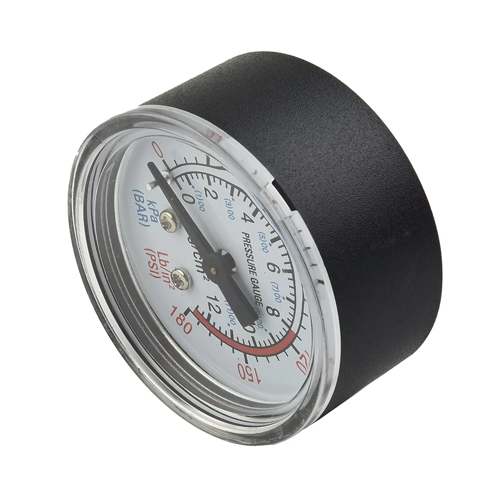 Air Pressure Gauge 50mm 1/4" For BSP Thread 0-180PSI 0-12Bar Dial Hydraulic Pressure Gauge Meter Manometer