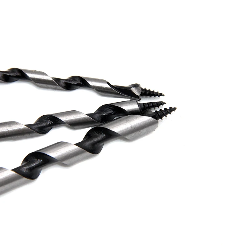 5pc 100mm Carpenter Auger Bits 5-12mm Hexagonal Handle Twist Drill Hand Spiral Reamer Power Tool Accessories Set