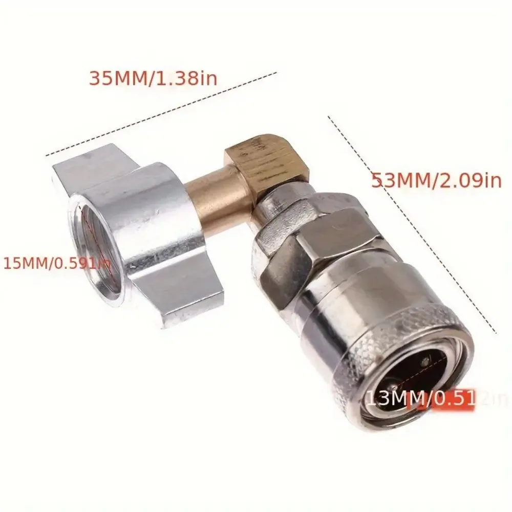 1pc Truck Dust Gun Air Tank Connector Straight Connect Elbow Integrated Connector