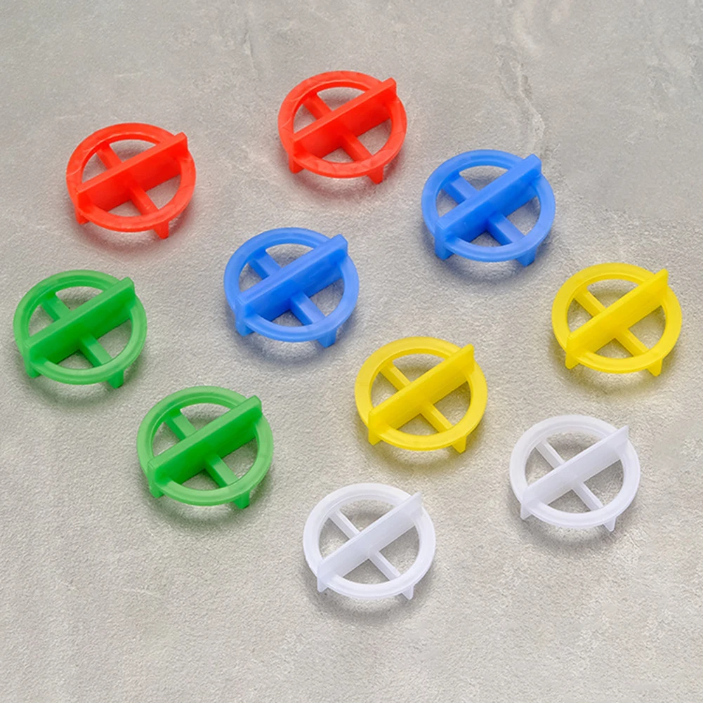 100 Pieces Tile Leveling System Clips Spacers Wedge for Floor Wall Tile Installation with Plastic Sizes 1 to 3mm