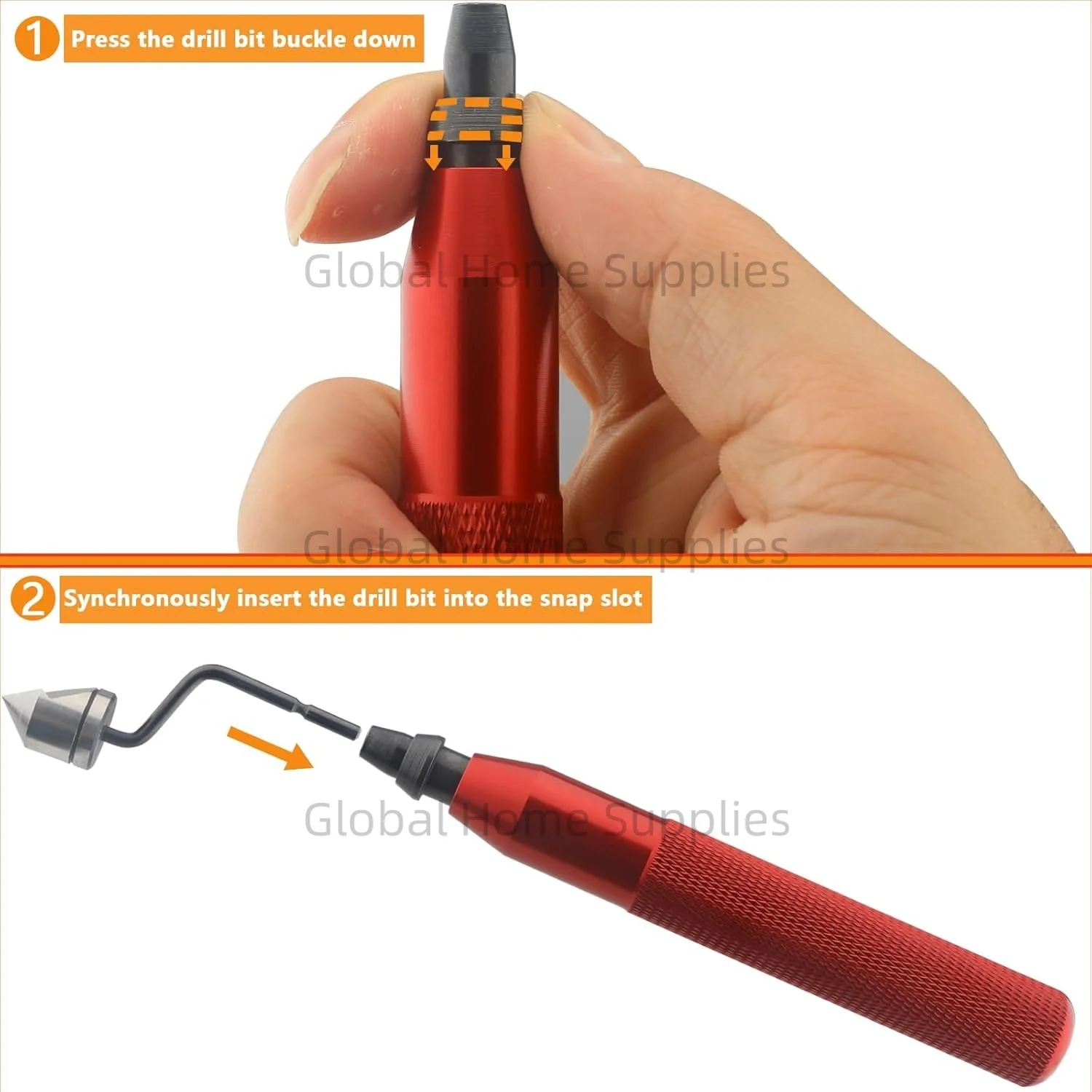 Premium Countersink Deburring Hand Reamer Set Metal Handle with 90° Countersink Bit for Metal Wood Plastic Precision Hand Reamer
