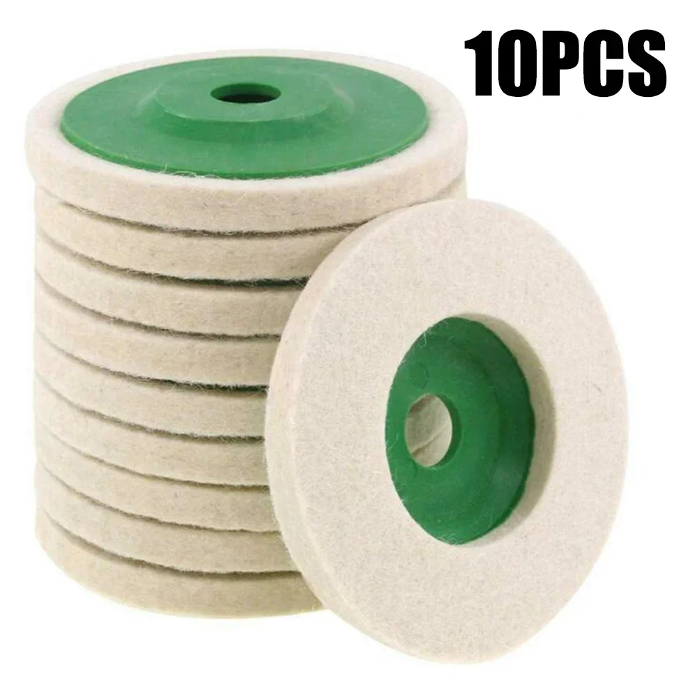 3/10pcs Wool Polishing Wheel Buffing Pads Angle Grinder Wheel Felt Polishing Pad Disc Angle Grinder Accessories for Car Maintain