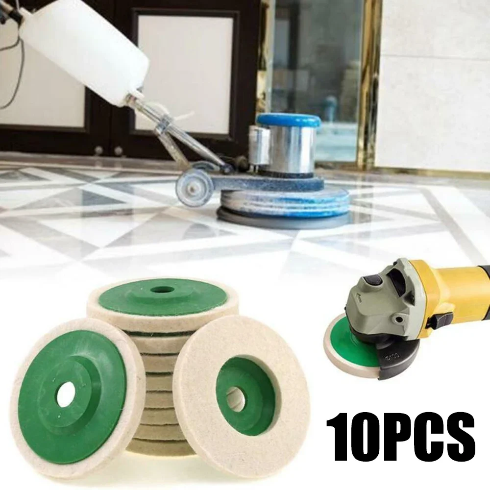 3/10pcs Wool Polishing Wheel Buffing Pads Angle Grinder Wheel Felt Polishing Pad Disc Angle Grinder Accessories for Car Maintain