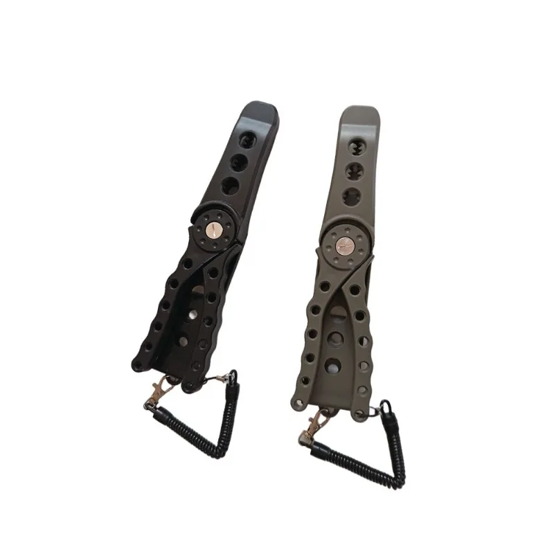 Fish Lip Clamps Fish Clamp Fishing Flat Tweezers Tackle Tool Fish Controllers Grippers Skidproof Fishing Fish Lip Pliers