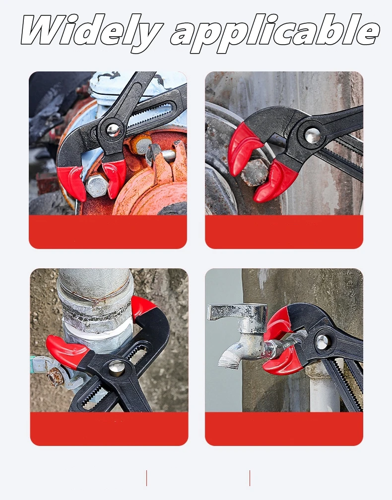 7/10/12 inch Multifunctional Water Pump Tongs, universal Wrenches with Large Openings Quickly Adjusted, Water Heating Wrench