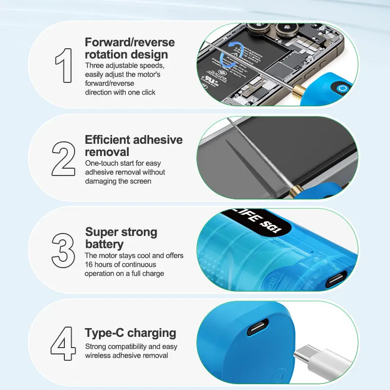RELIFE SG1 Smart Glue Remover Screen Repair Efficient Adhesive Removal for Easy Adhesive Removal without Damaging the Screen