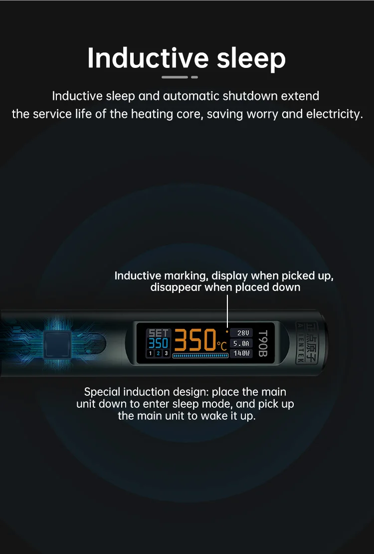 ALIENTEK T90B Soldering Iron T245/T210/T65 Series Optional T80 New Version Adjustable Temperature Welding Solder Tool