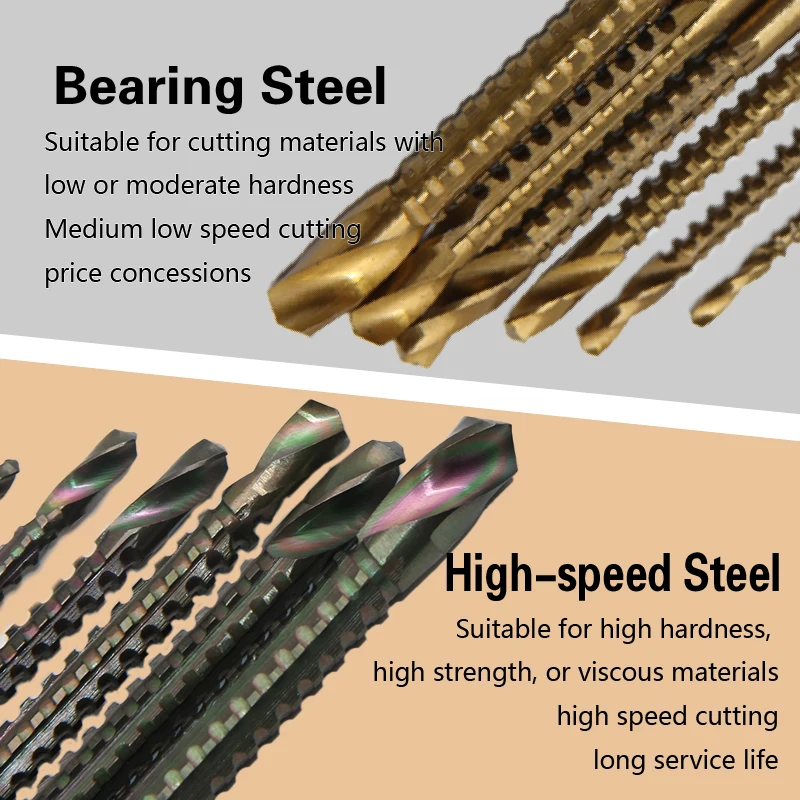 Hexagonal serrated Twist drill woodwork straight handle hole expansion groove DIY irregular hole alloy cut power tool accessory