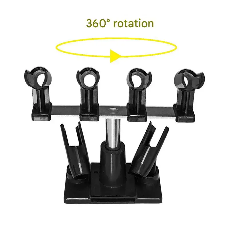 Nasedal Airbrush Holder Gravity Stand Kit for Air Brush Paint Spray Gun Holding 6 Clamp-On Mount Table Bench Station