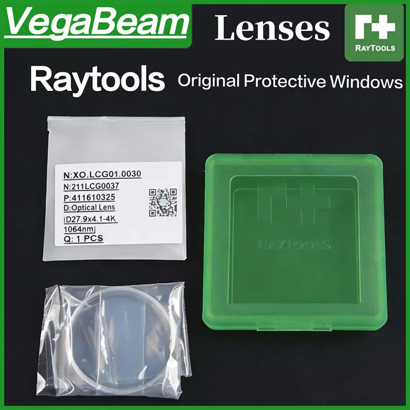 10PCS Original Raytools Lens 27.9x4.1 24.9x1.5 Raytools Protective Lens 37x7 12kw 15kw For BM109 BM110 BM111 Laser Cutting head