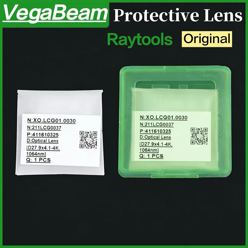 10PCS Original Raytools Lens 27.9x4.1 24.9x1.5 Raytools Protective Lens 37x7 12kw 15kw For BM109 BM110 BM111 Laser Cutting head