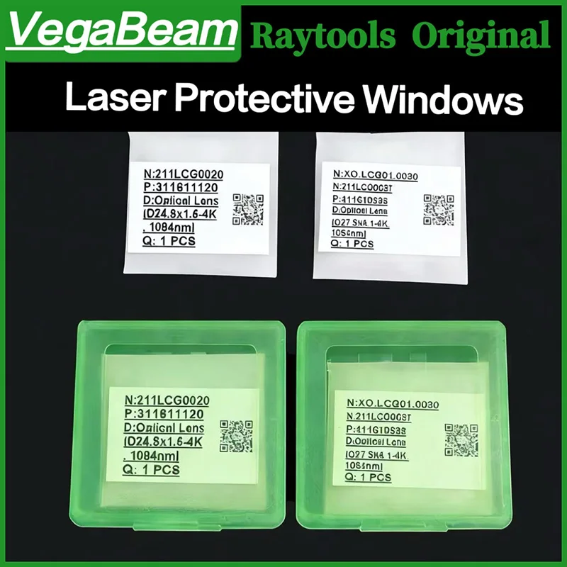 10PCS Original Raytools Lens 27.9x4.1 24.9x1.5 Raytools Protective Lens 37x7 12kw 15kw For BM109 BM110 BM111 Laser Cutting head