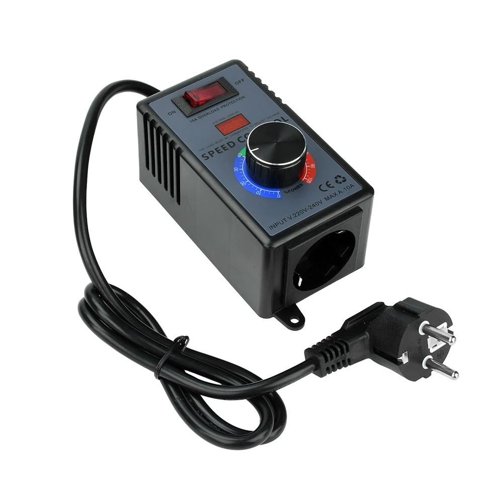 AC Motor Speed Controller 120V 15A 4000W with Overload Protection LED Display Fan Speed Controller Electronic Voltage Regulator