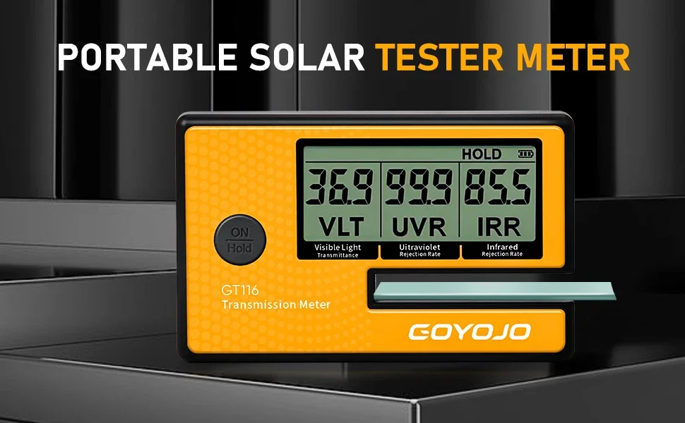 Portable Solar Film Car Transmission Window Tint Meter 3-in-1 VLT UV IR Rejection Tester Automatic Calibration Dropship GT116