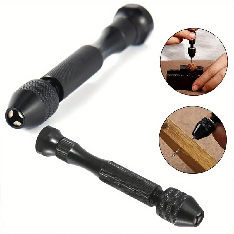 49pcs/set 0.2 To 3.4mm Mini Aluminum Hand Drill Bit Jewelry Craft Woodworking Manual Drilling Tool