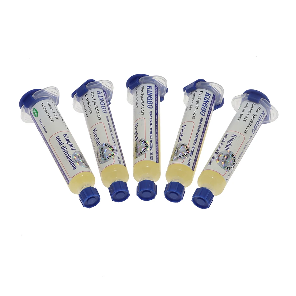 10cc KingBo RMA-218 No-Clean Soldering Flux Lead-Free Solder Paste for SMD BGA Phone Motherboard Repair