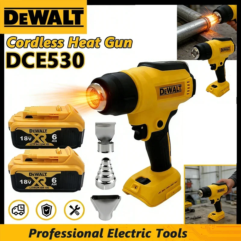 Multifunctional DeWalt Cordless Brushless Angle Grinder Cutter Electric Wrench Polisher Air Pump Heat Gun for 18V Battery