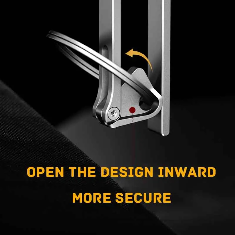 Titanium Keychain Belt Anti-loss And Anti-disengagement Belt Buckle Multi-pant Style Hanging Fasteners For High-end And Durable