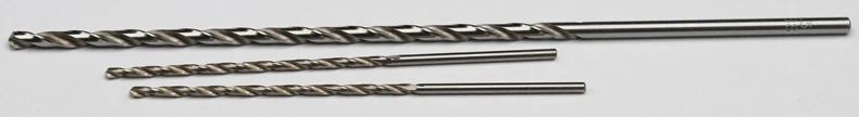 0.5-3mm OD 56/80/100/120/160/200/250/300mm Metal Wood High Speed Steel HSS Spiral Straight Extra Long Lengthened Twist Drill Bit