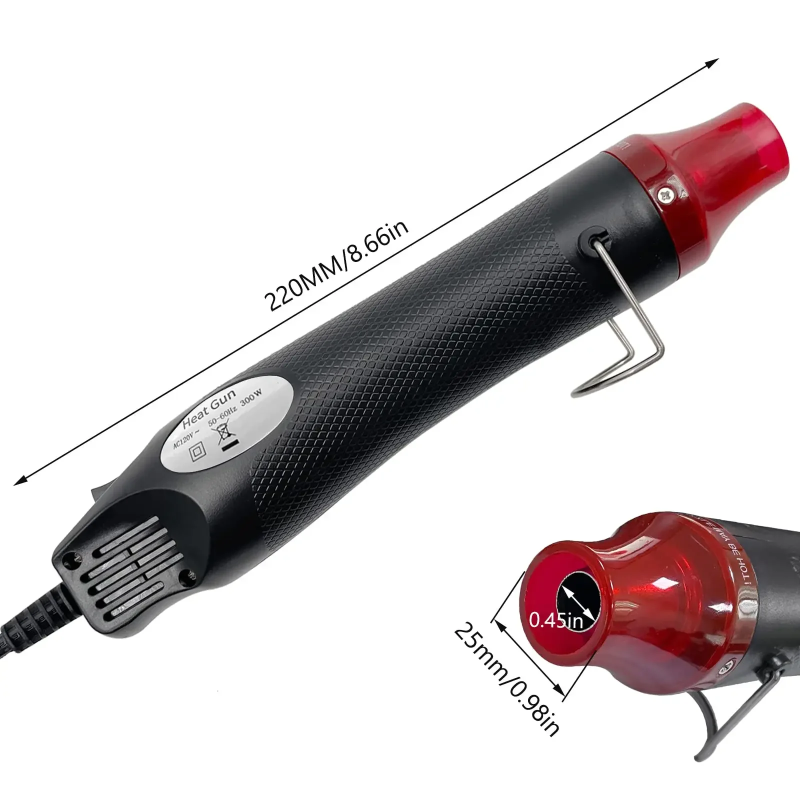 110V/220V US EU Standard Hot Air Gun Mobile Phone Repair Tool Hair Dryer Welding Support Seat Shrink Plastic Air Heat Gun 300W