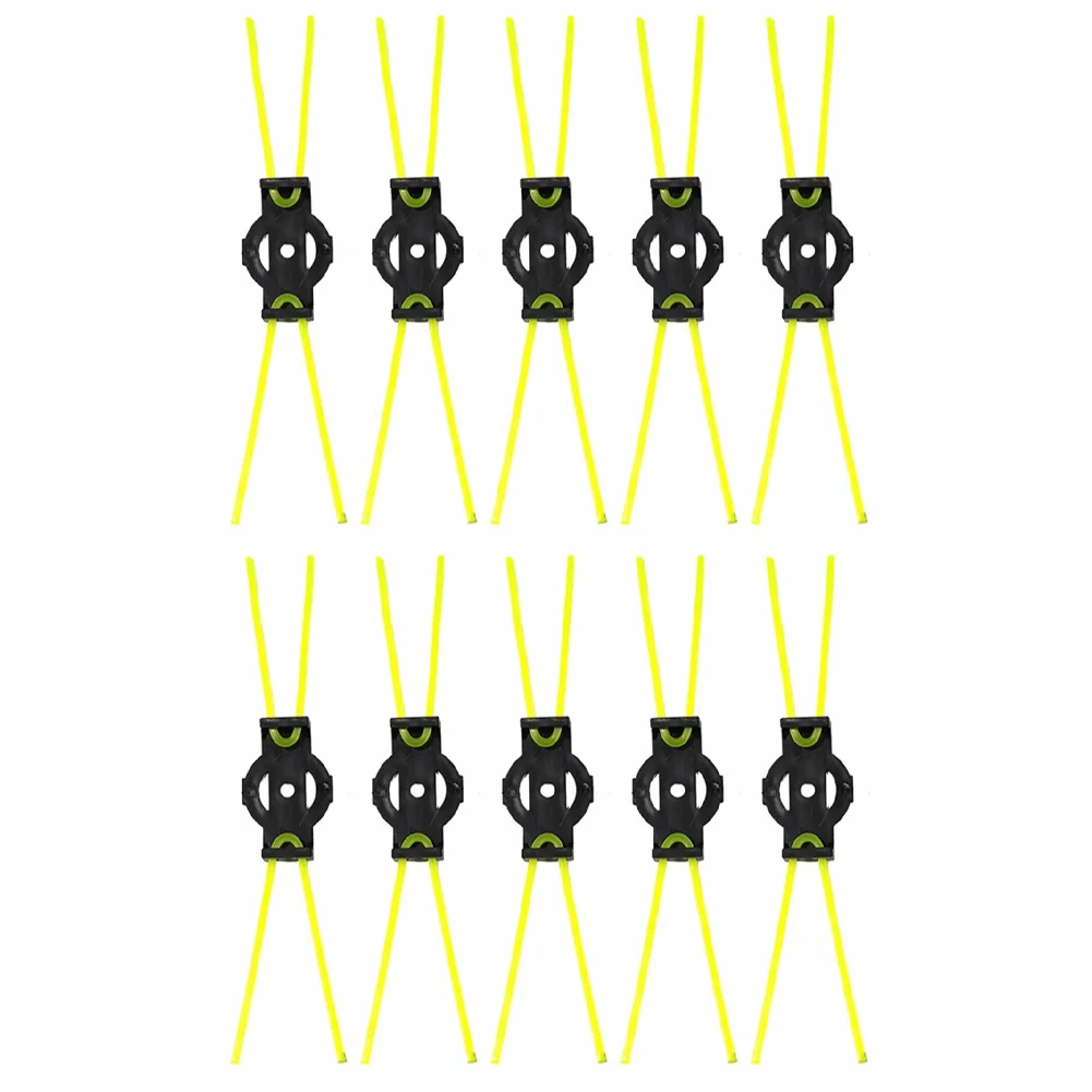 10 Pcs LawnMower Straw Grass Rope Replacement Accessory Garden Grass Trimmer Head Weeding Brush 