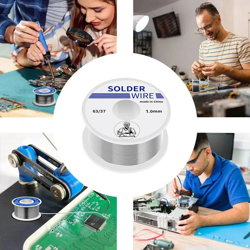 100/20g Solder Wire Tin Roll Clean Rosin Welding Core Soldering Wire Flux Reel Tube Low Temperature Easy Melt Solder Wire