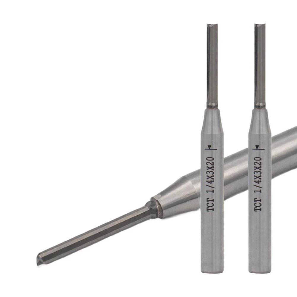 1PC Milling Cutters 3mm TCT Carbide Straight Blade For Trimmers For Paint-free Boards MDF Particleboard Cutting Woodworking Tool