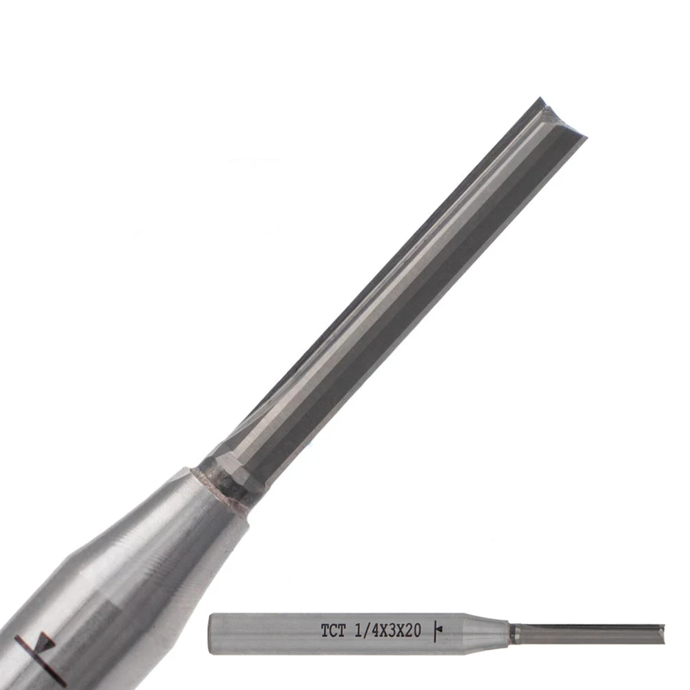 1PC Milling Cutters 3mm TCT Carbide Straight Blade For Trimmers For Paint-free Boards MDF Particleboard Cutting Woodworking Tool