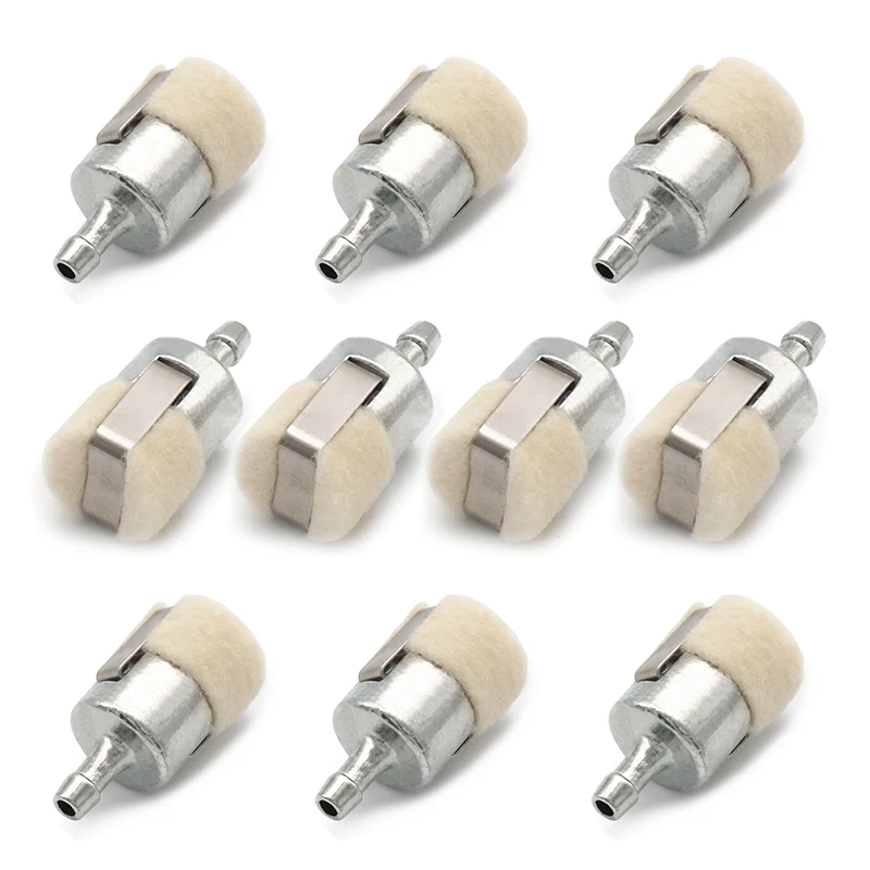 5-10Pieces Fuel Filter with Excellent Filtering Effect Is Suitable for Garden Machinery Equipment Brush Cutters and Chainsaws