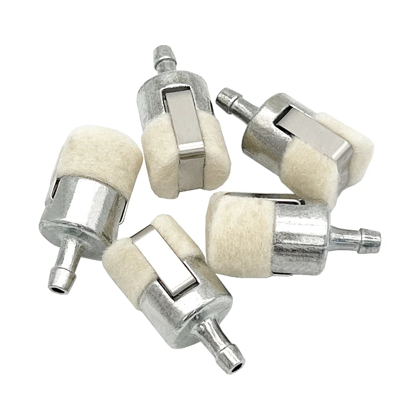 5-10Pieces Fuel Filter with Excellent Filtering Effect Is Suitable for Garden Machinery Equipment Brush Cutters and Chainsaws