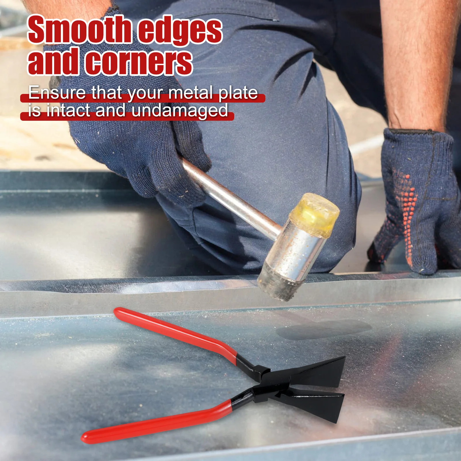 Metal bending pliers flattening pliers manual sealing metal plate tools durable manual sealing machine sheet metal tool kit