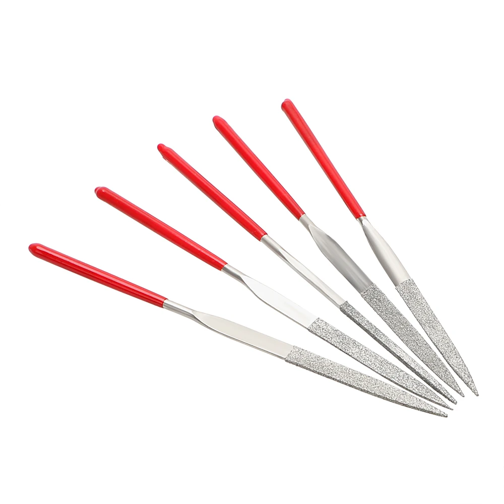 DIYWORK for Ceramic Glass Gem Stone Hobbies and Crafts MTS013 140mm Diamond Coated 10Pcs Hand Tools Mini Needle File Set
