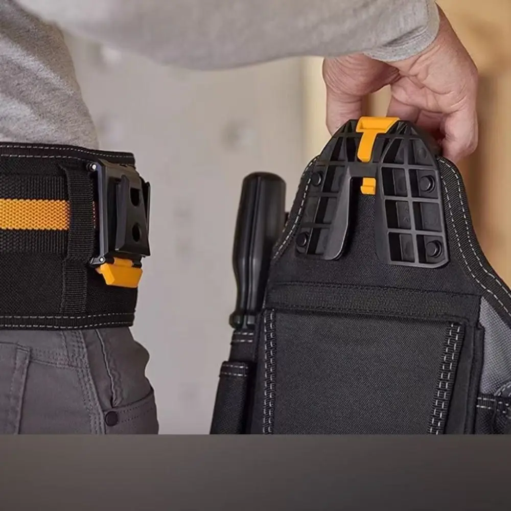 Tool Belt High Quality Sturdy ABS Waist Buckle Quick Attach Durable Waist Bag Clip Compatible Replacement Professional Use