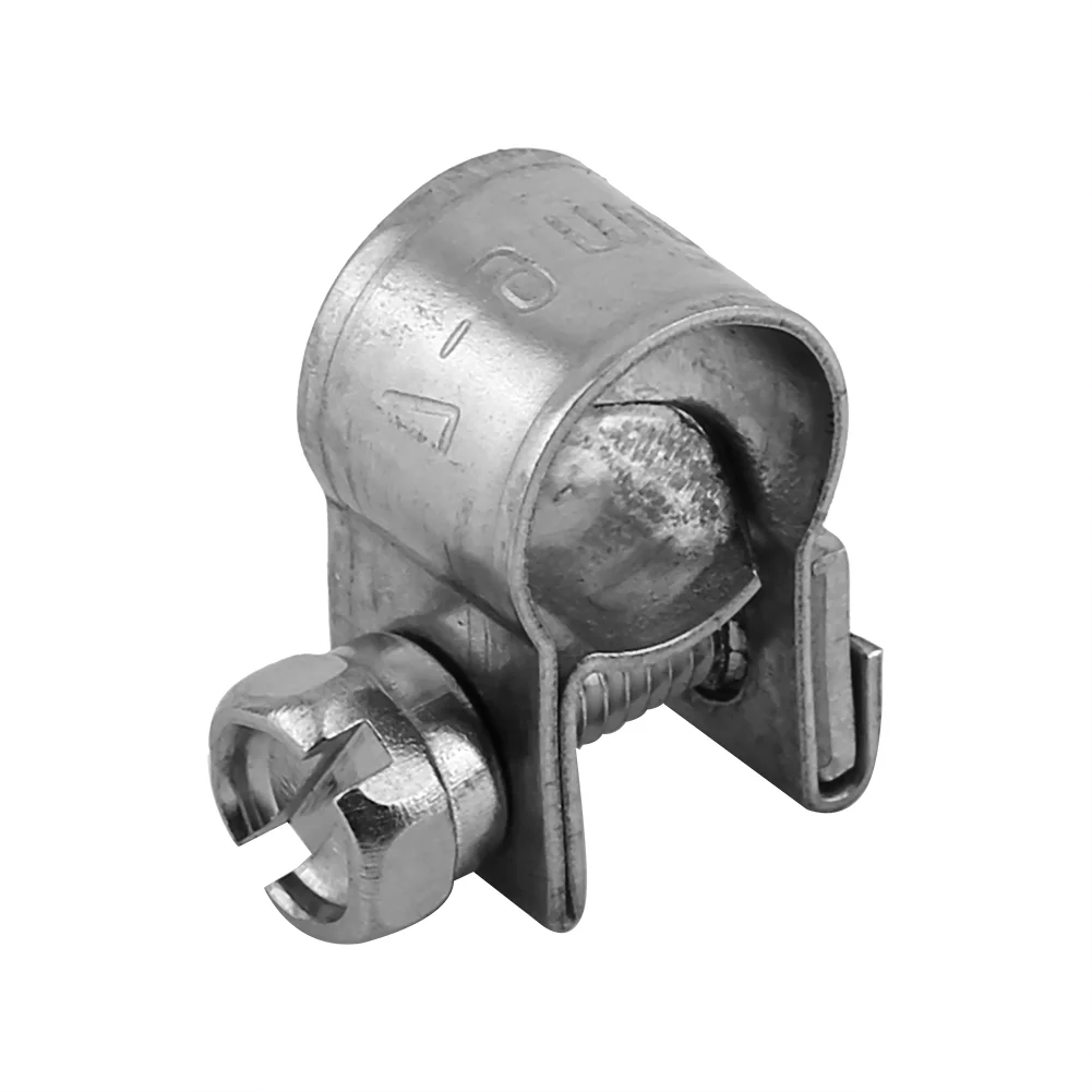 10PCS Stainless Steel Hose Clamps for Oil Pipes 6mm-20mm Available Sizes Hose Clamps Pipe Clamps Hose Retention Hardware