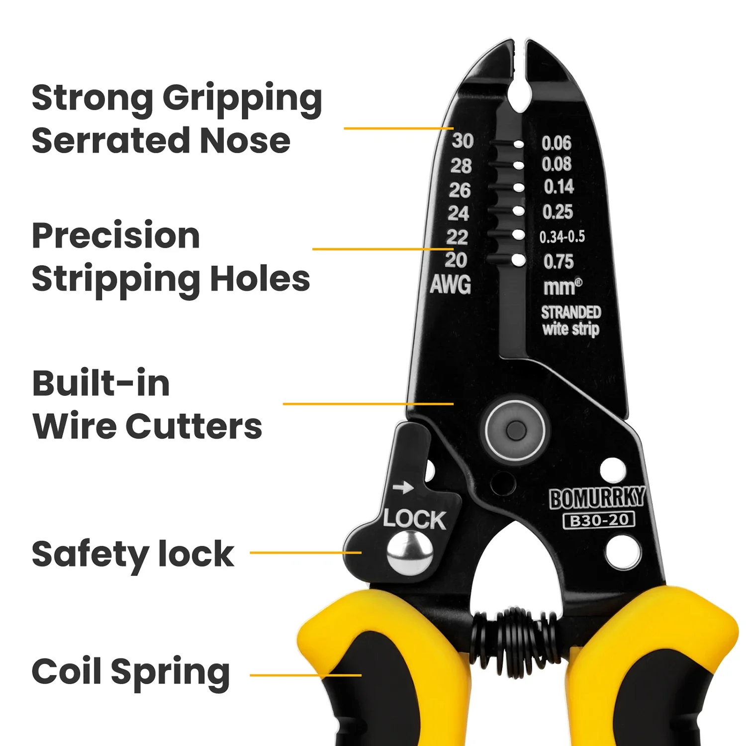 Multifunctional Wire Stripping Pliers Cable Shearing and Crimper Stripping Manual Electrician's Tools