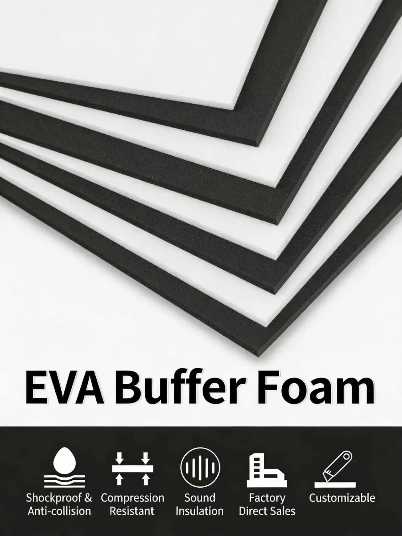 High-Density EVA Sponge Pad Shockproof Soundproof Yoga Fitness Mat DIY Material Handmade Cushioning Foam Pad