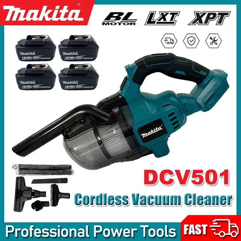 Makita DCV501 Brushless Vehicle Mounted Floor Cordless Handheld Vacuum Cleaner Portable Cleaner Household Power Tools FitCar