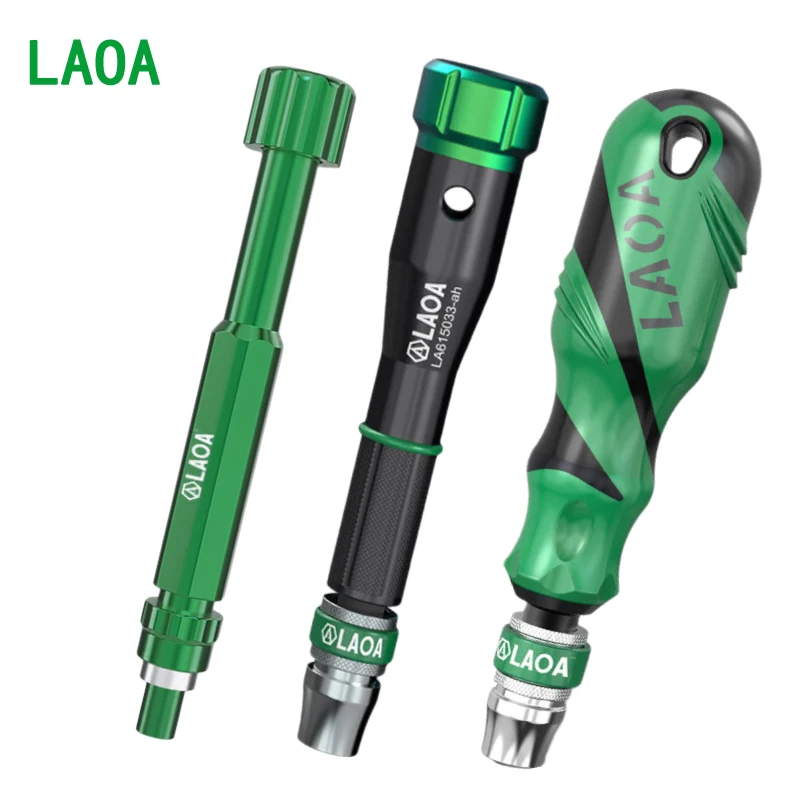 LAOA 1/4 Screwdriver Manual Screwdriver Head Handle Bit Handle Accessories