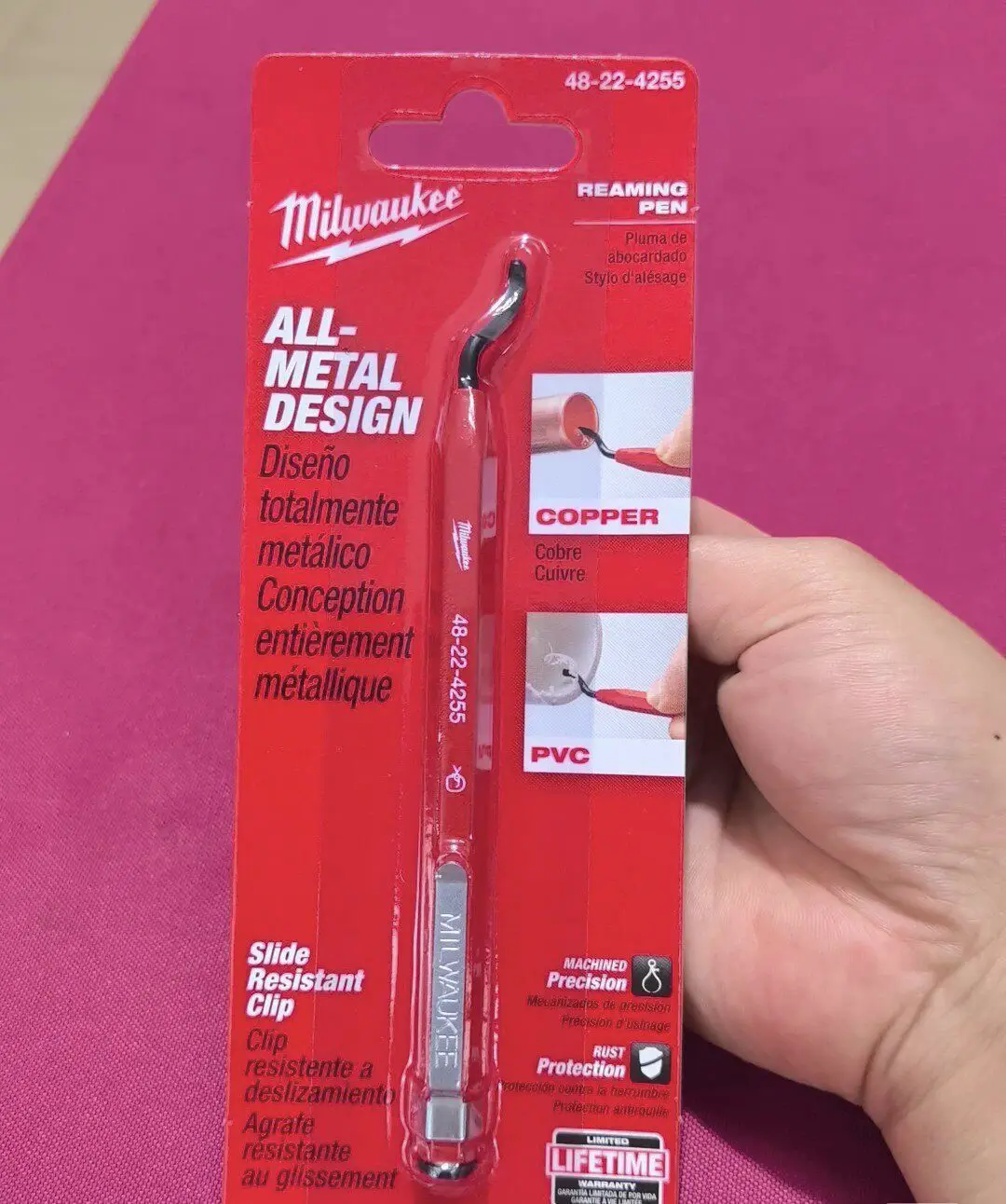 Milwaukee 48-22-4255 Portable Reaming Pen Multifunction Professional Power Tool Accessory