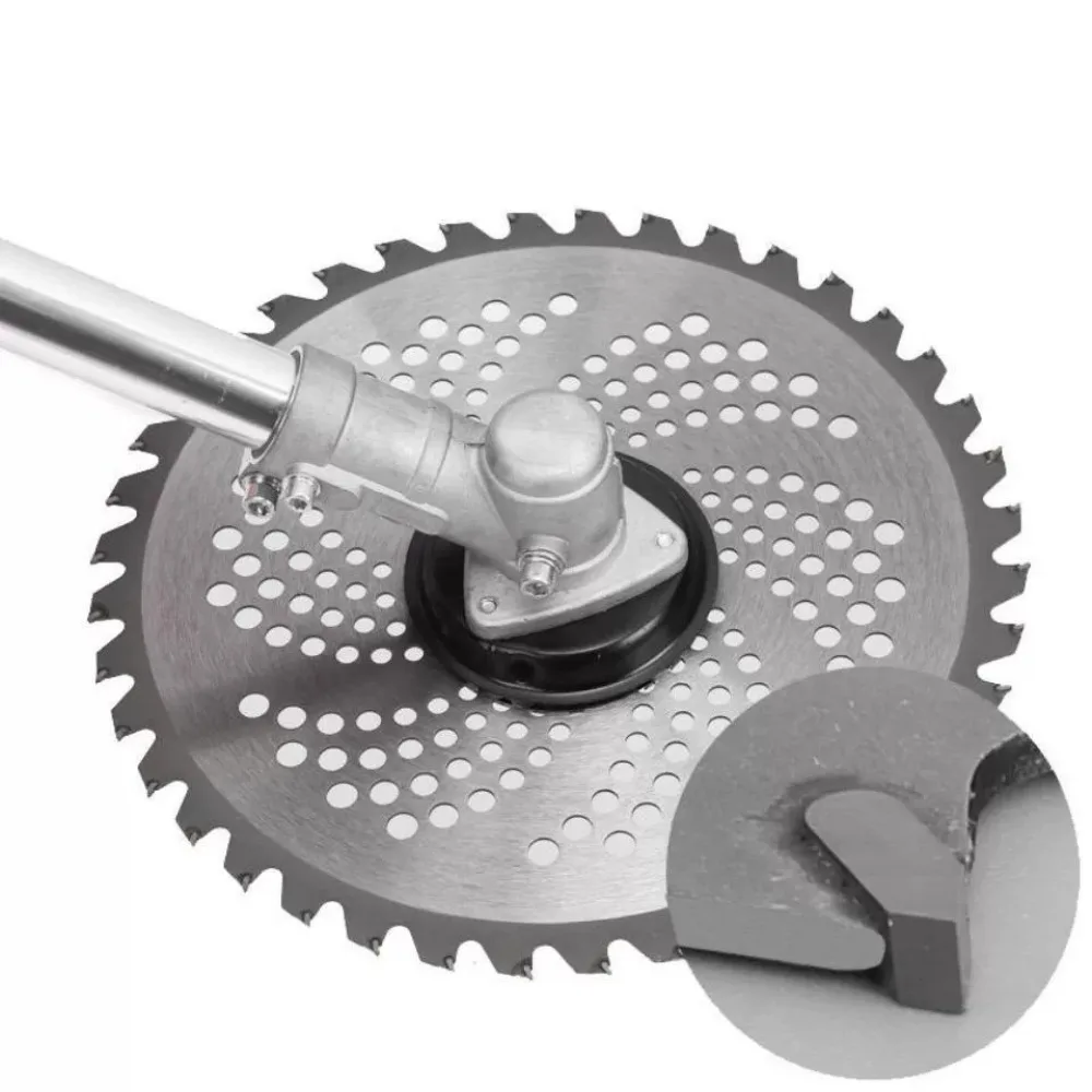 6-1Pcs 40/60/80T Lawn Mower Blade Carbide Blades Grass Trimmer Head Saw Blade Cutting Disc for Garden Weed Mower Parts
