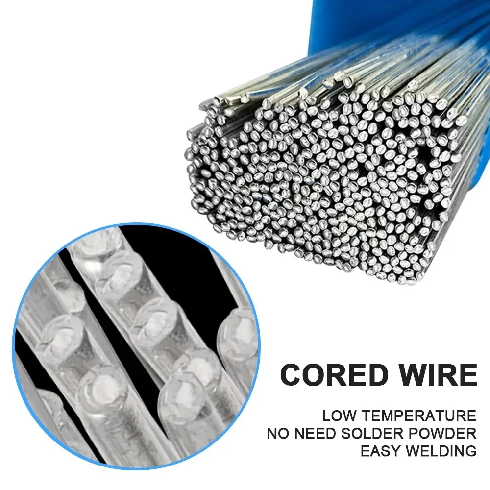 10/20PCS Low-Temp Aluminum Welding Rods - 1.6/2.0mm 33cm Universal Silver Cored Wire (No Solder Powder Needed)