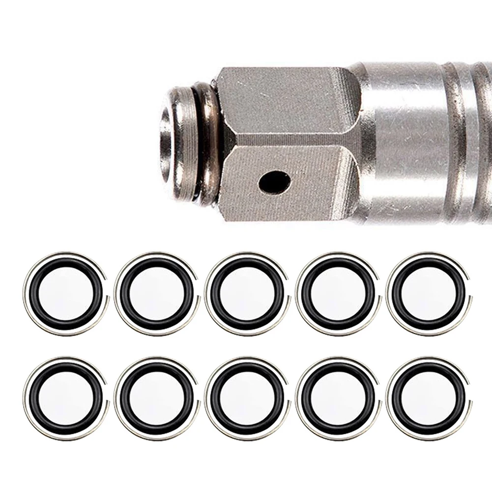 10pcs 1/2" Retaining Ring Clip With O-Ring For Impact Wrench Socket Retainer Rings Socket Retaining Drive Friction Rings Part