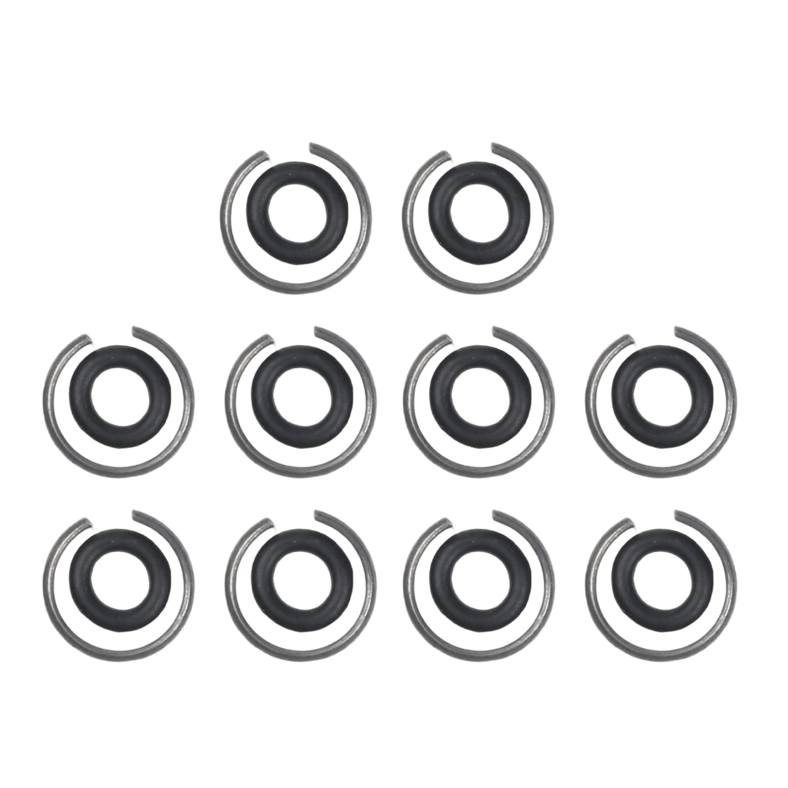 10pcs 1/2" Retaining Ring Clip With O-Ring For Impact Wrench Socket Retainer Rings Socket Retaining Drive Friction Rings Part